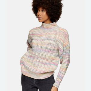 TopShop space dye chunky knit sweater XS